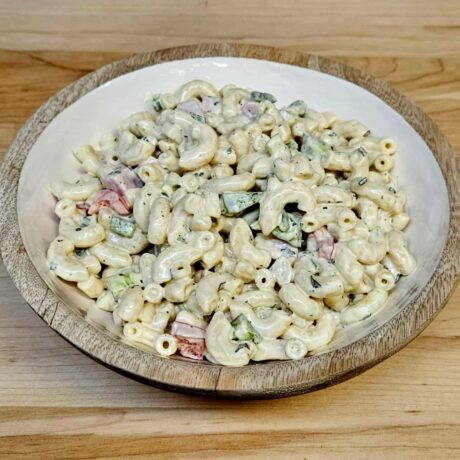 Salade de macaronis au jambon (menu traiteur)