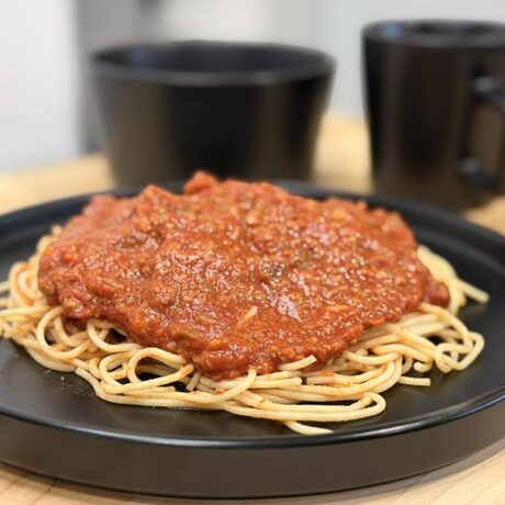 Spaghettini sauce à la viande